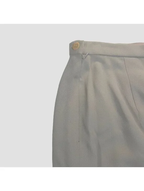 Vintage Giorgio Armani Beige Pure New Wool Pencil Skirt Made In Italy 32" Waist - Picture 5 of 6